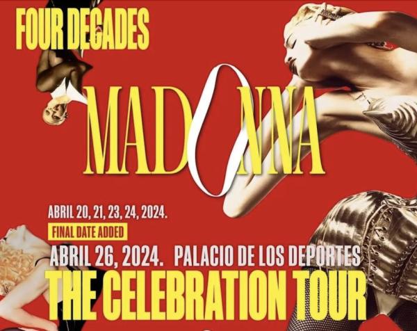 Madonna en el Palacio de los Deportes, CDMX, Abril 2024