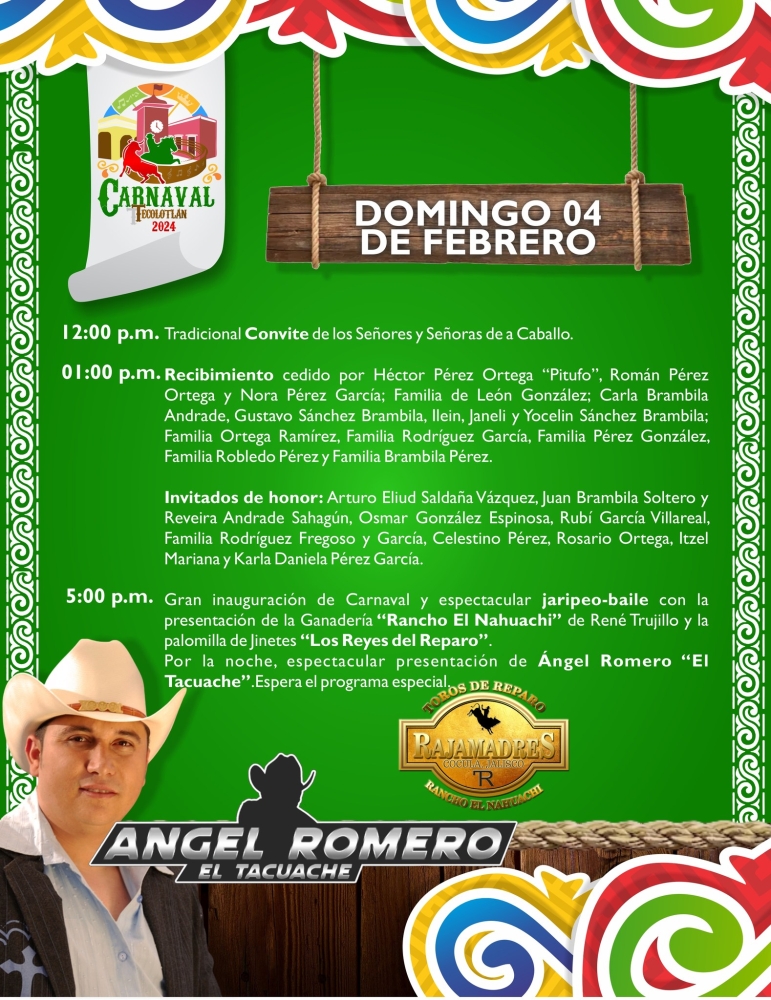 Carnaval Tecolotlán 2024 Dónde Hay Feria