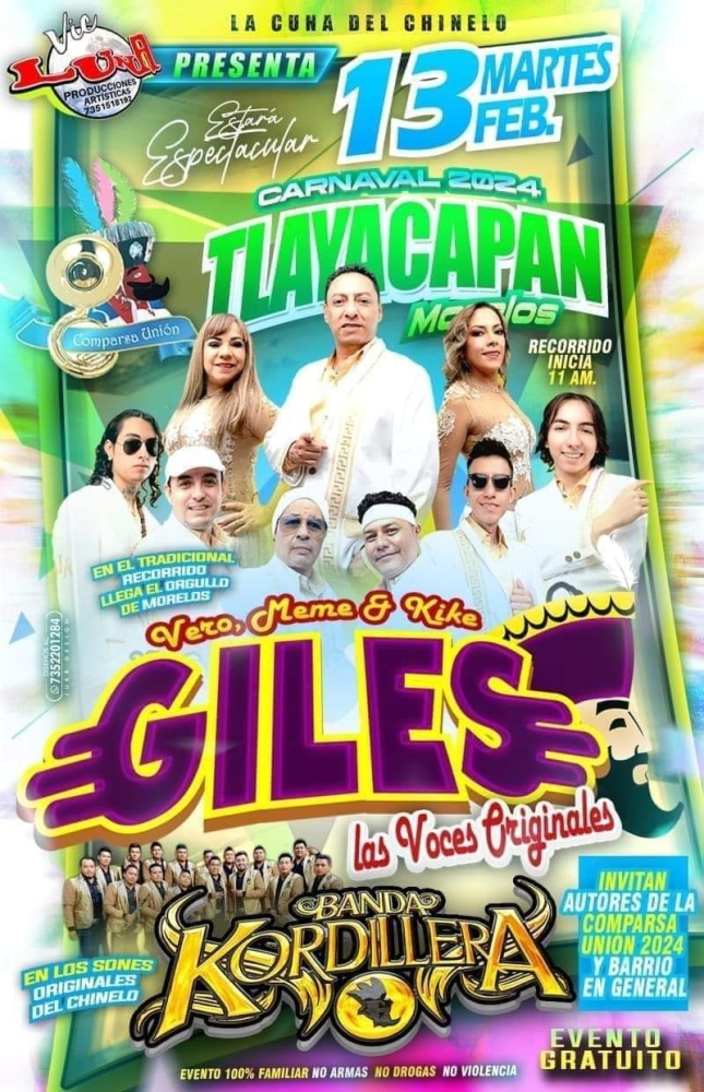 Carnaval Tlayacapan 2024 DÓNDE HAY FERIA
