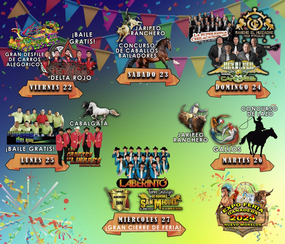 Expo Feria Ganadera Nuevo Morelos 2024 Dónde Hay Feria