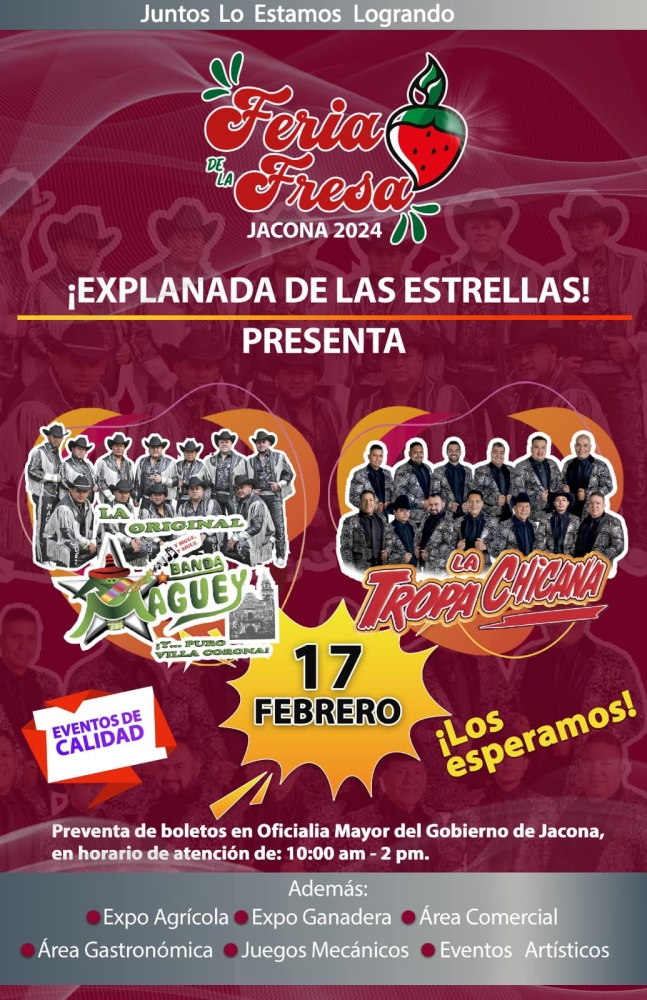 Feria de la Fresa Jacona 2024 DÓNDE HAY FERIA