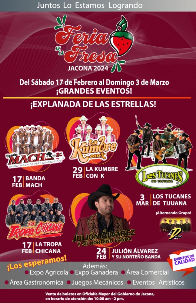 Feria de la Fresa Jacona 2024 Dónde Hay Feria