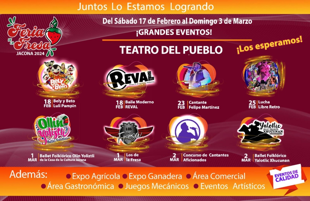 Feria de la Fresa Jacona 2024 Dónde Hay Feria