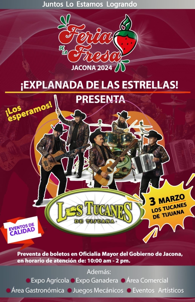 Feria de la Fresa Jacona 2024 DÓNDE HAY FERIA