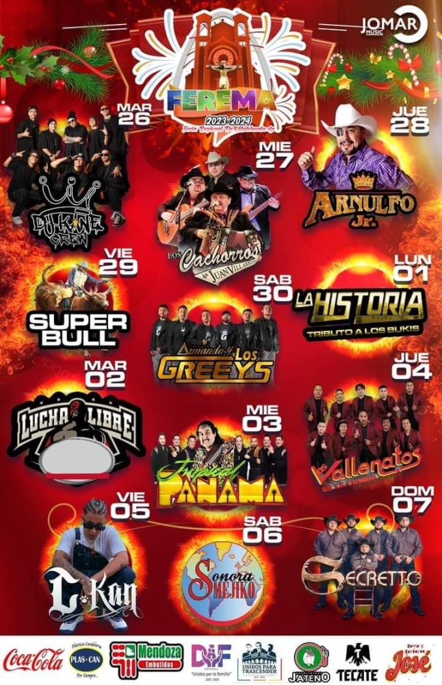 Feria Regional de Matehuala, FEREMA 2023 2024 DÓNDE HAY FERIA