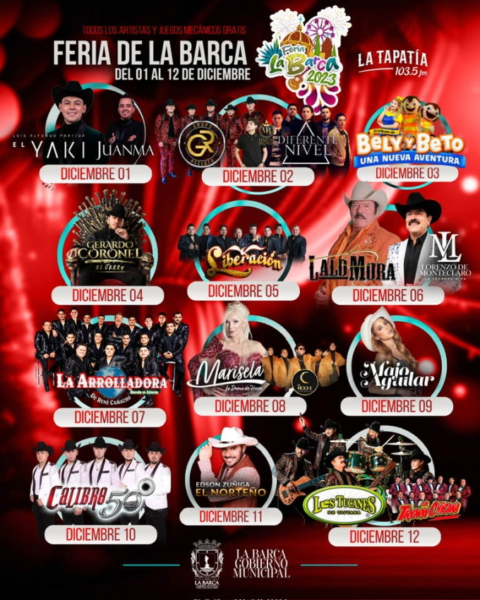 Fiestas La Barca 2023 DÓNDE HAY FERIA