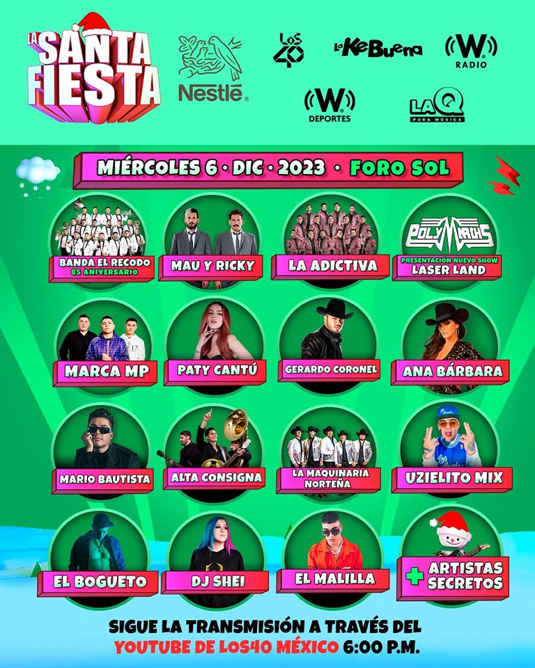 La Santa Fiesta en el Foro Sol, CDMX, Diciembre 2023 Dónde Hay Feria