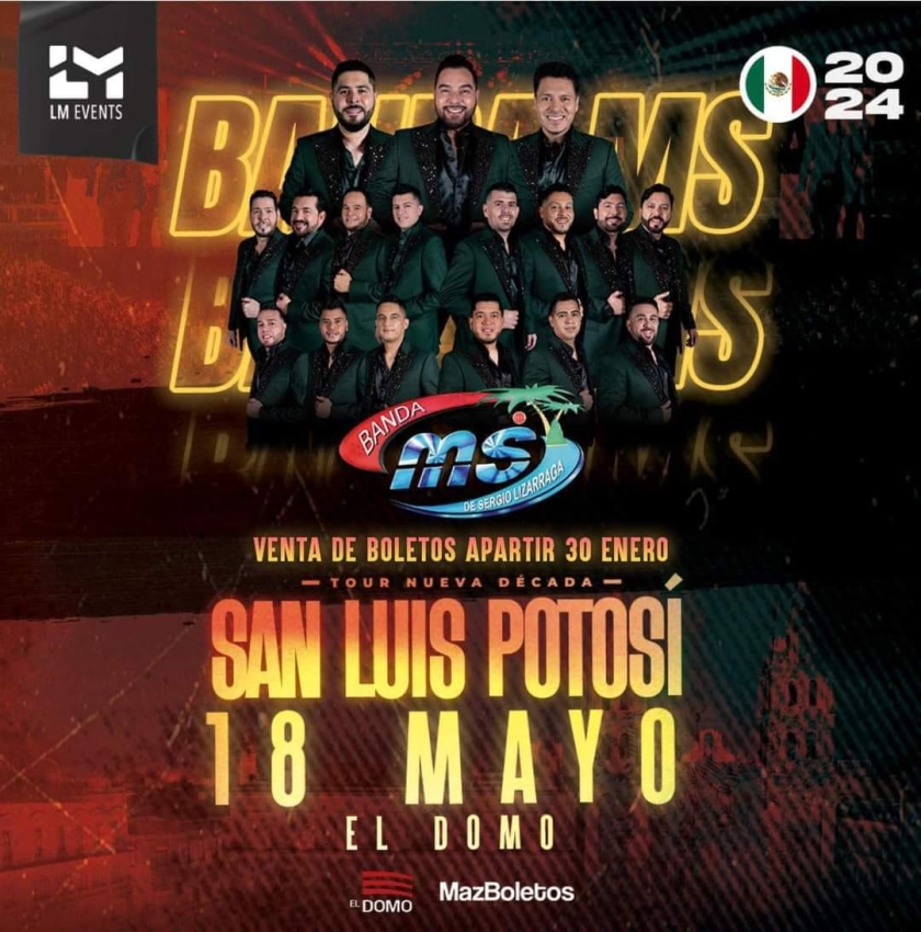 Banda MS en El Domo San Luis Potosí, Mayo 2024 Dónde Hay Feria