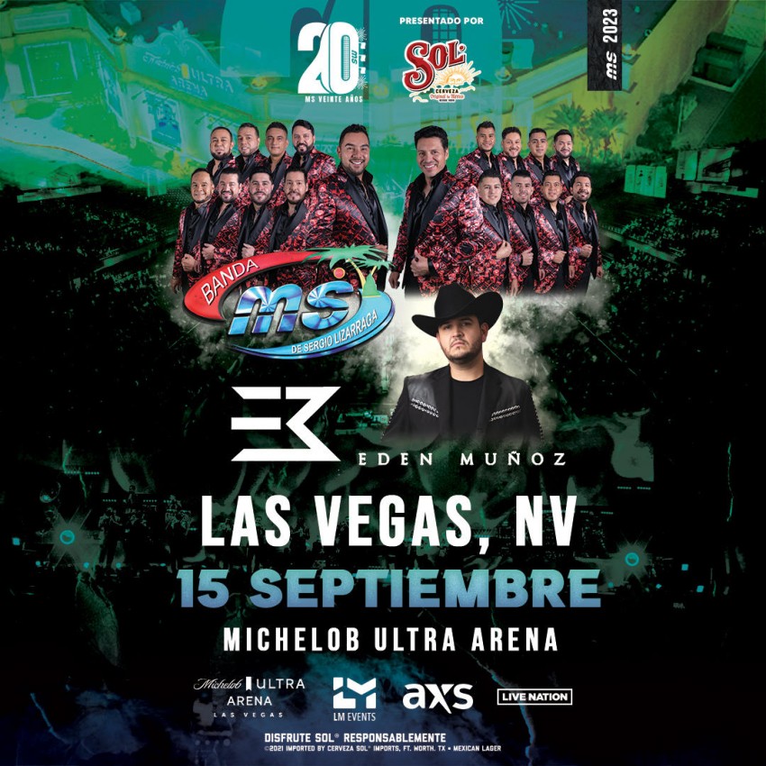 Banda MS y Eden Muñoz en Las Vegas, Nevada, Septiembre 2023 Dónde Hay