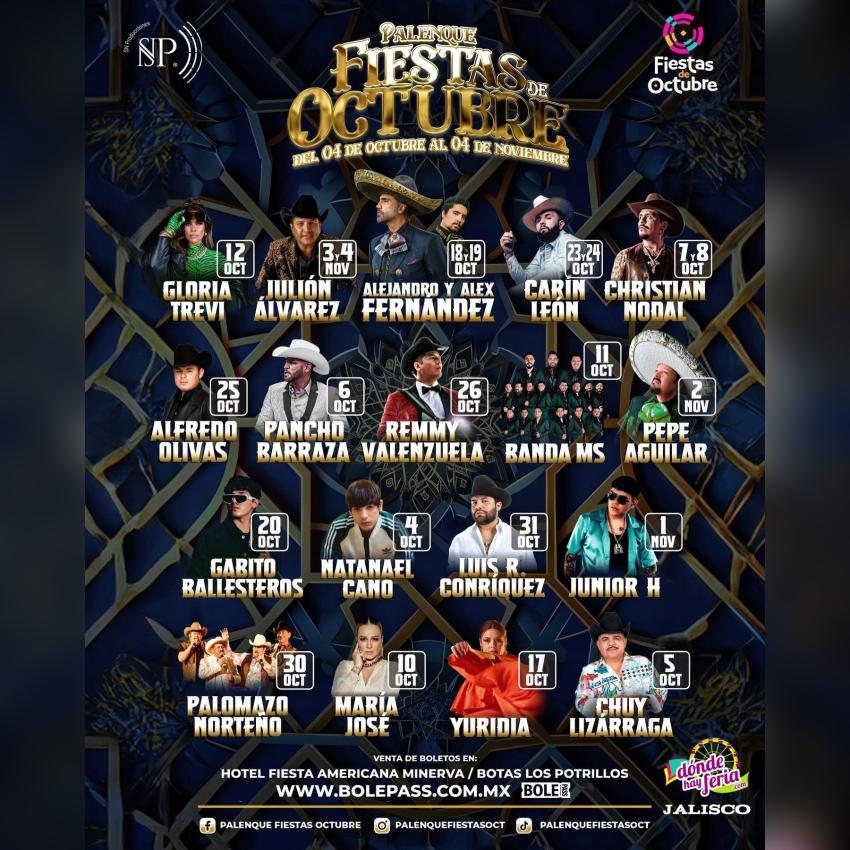 Fiestas de Octubre Guadalajara 2024 Dónde Hay Feria