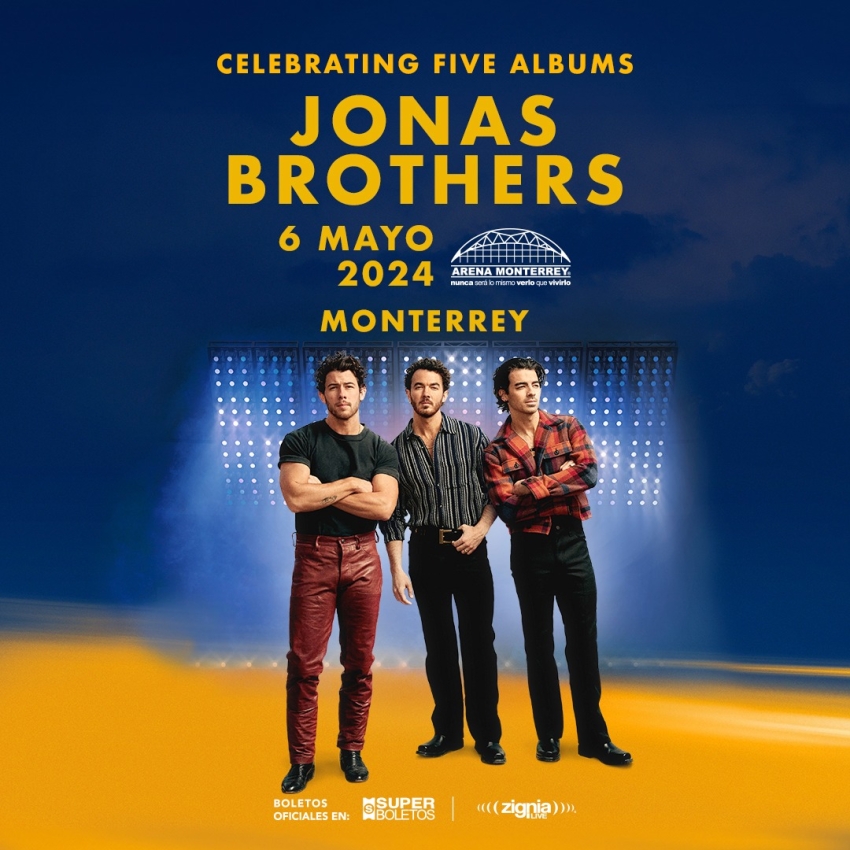 Jonas Brothers en la Arena Monterrey, Mayo 2024 Dónde Hay Feria