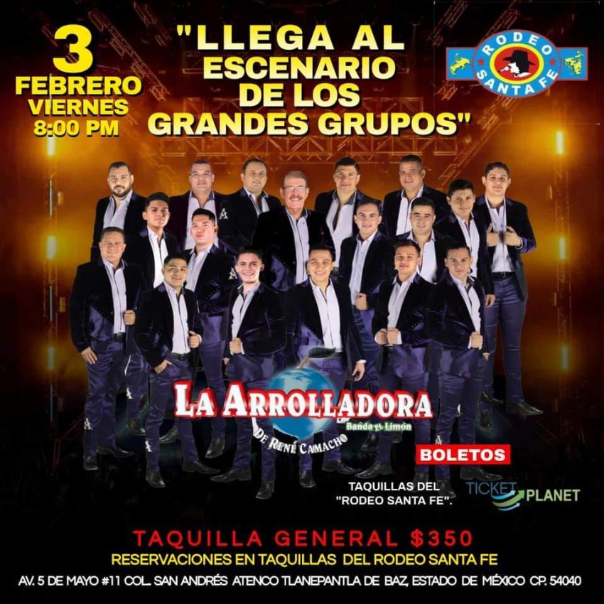 La Arrolladora Banda El Limón en el Rodeo Santa Fe Tlalnepantla