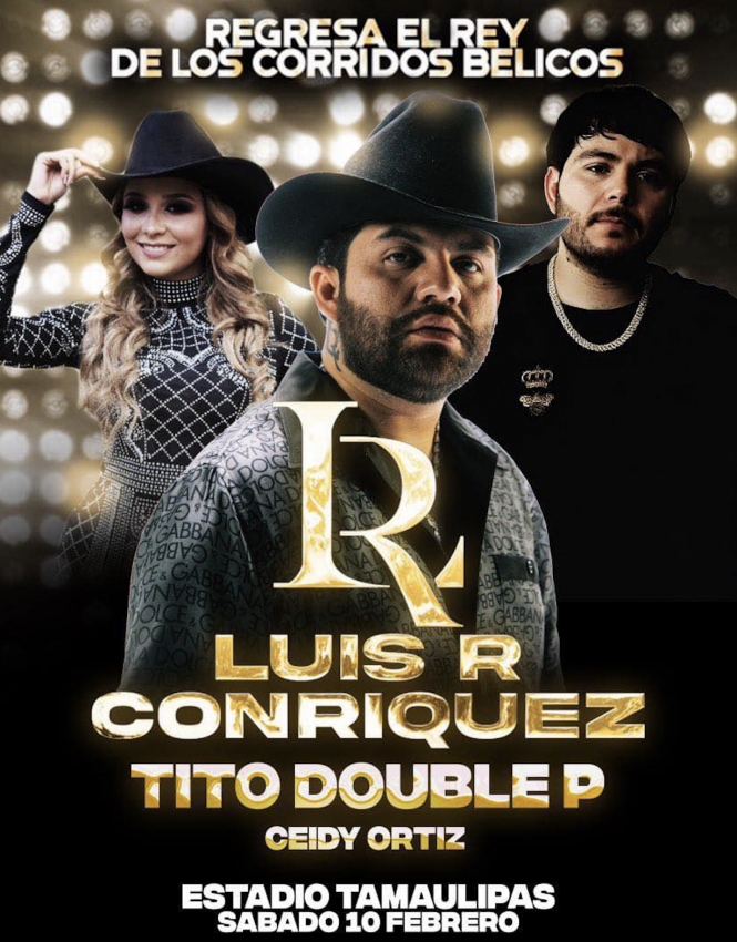 Luis R Conriquez en el Estadio Tamaulipas, Febrero 2024 Dónde Hay Feria
