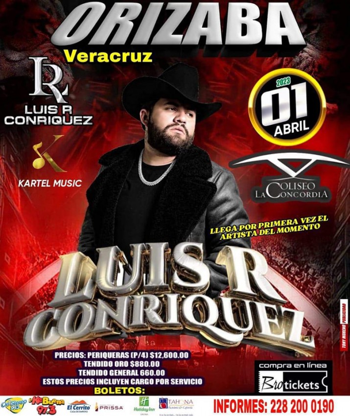 Luis R Conriquez en Orizaba, Veracruz, Abril 2023 Dónde Hay Feria