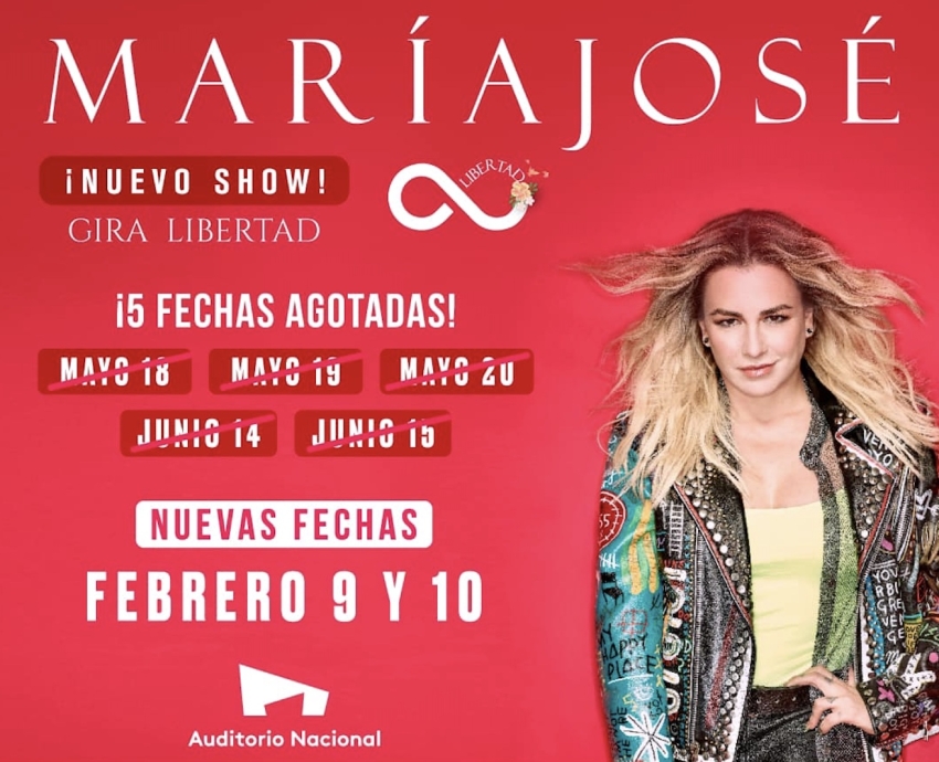 María José en el Auditorio Nacional, Febrero 2024 Dónde Hay Feria