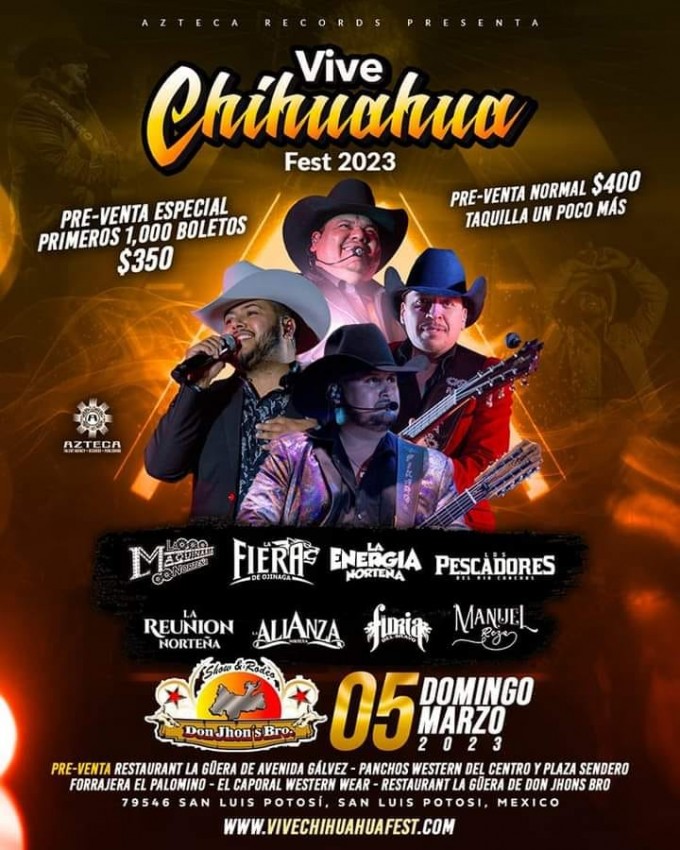 Vive Chihuahua Fest 2023 en Don Jhon