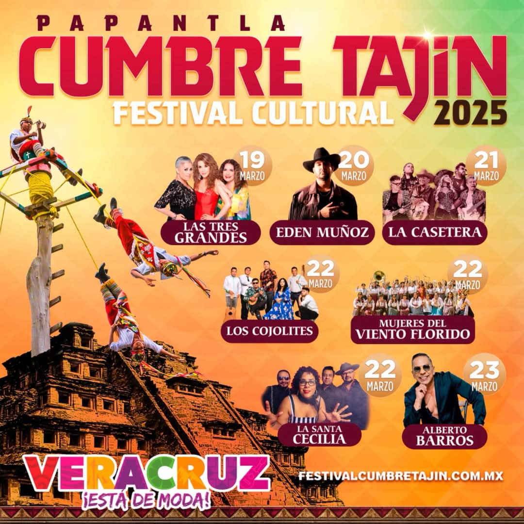 Cartelera Cumbre Tajín 2025
