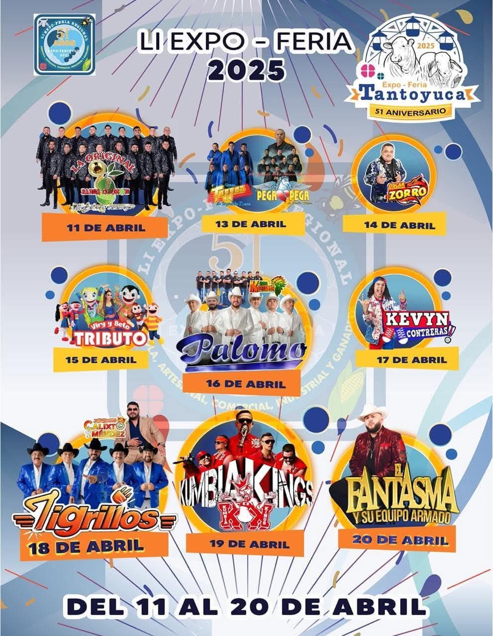 Elenco estelar Expo Feria Tantoyuca 2025