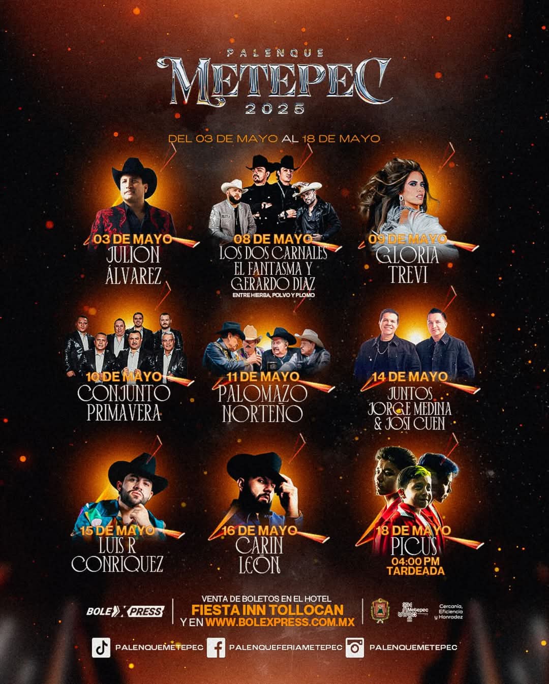 Palenque Feria San Isidro Metepec 2025