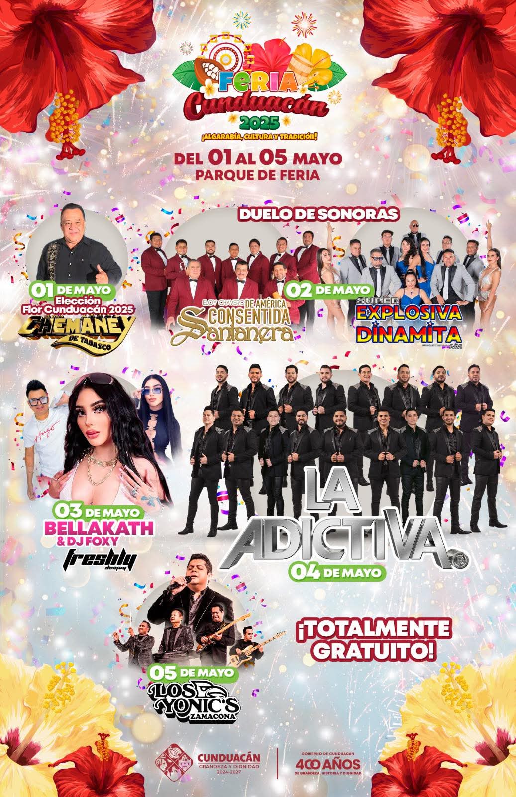 Cartelera Feria Cunduacán 2025