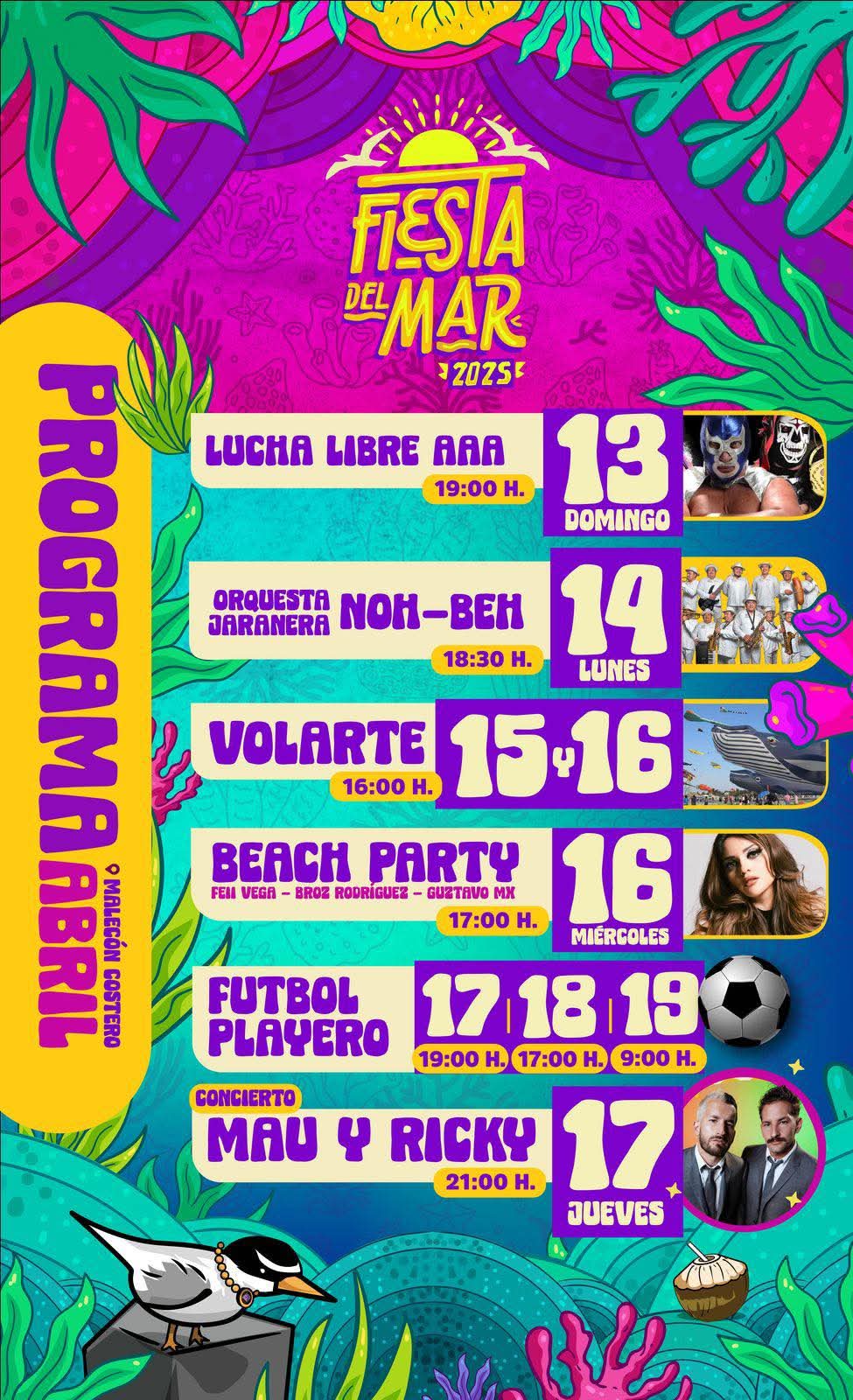 Programa Fiesta del Mar Carmen 2025
