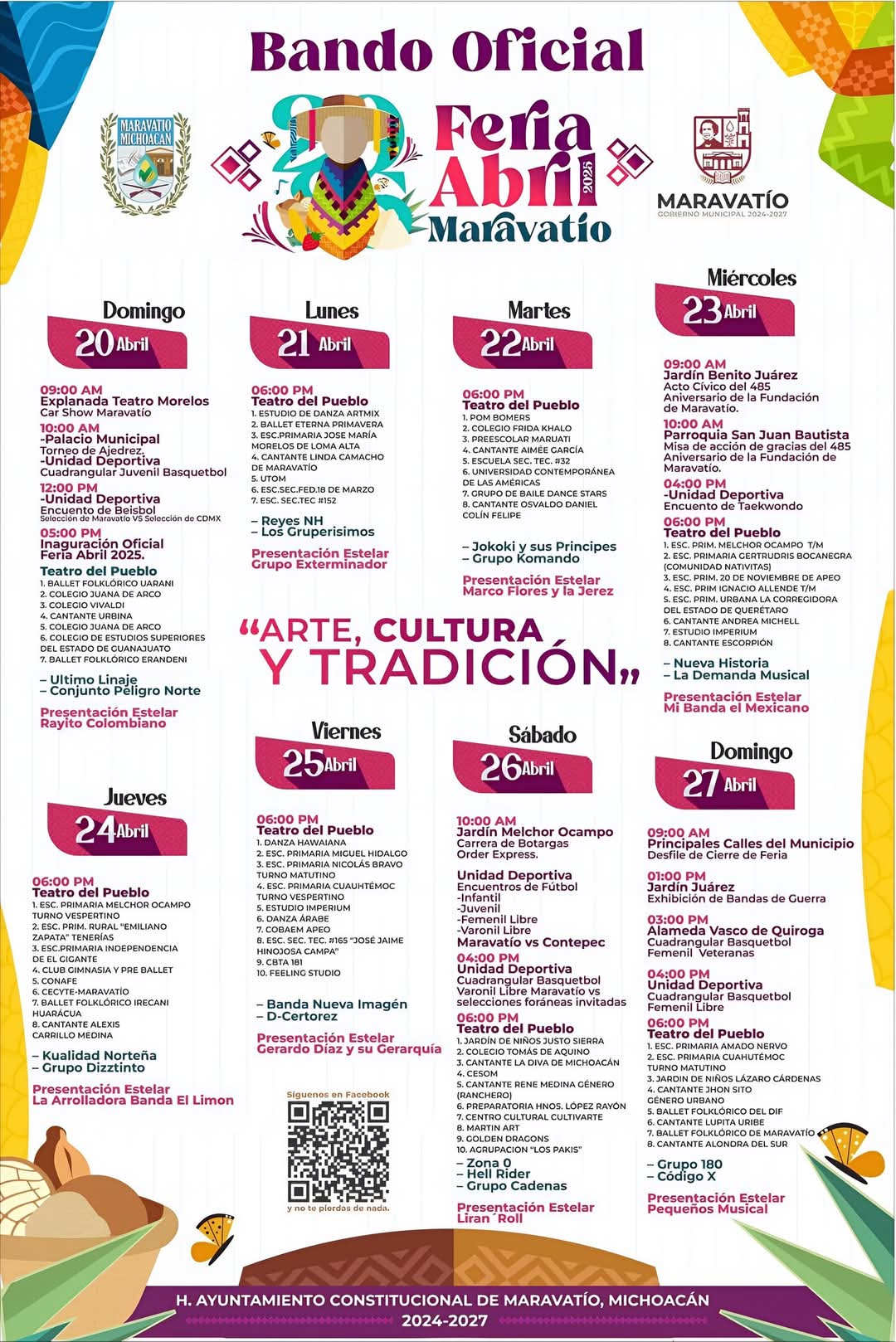 Programa Expo Feria Maravatío 2025