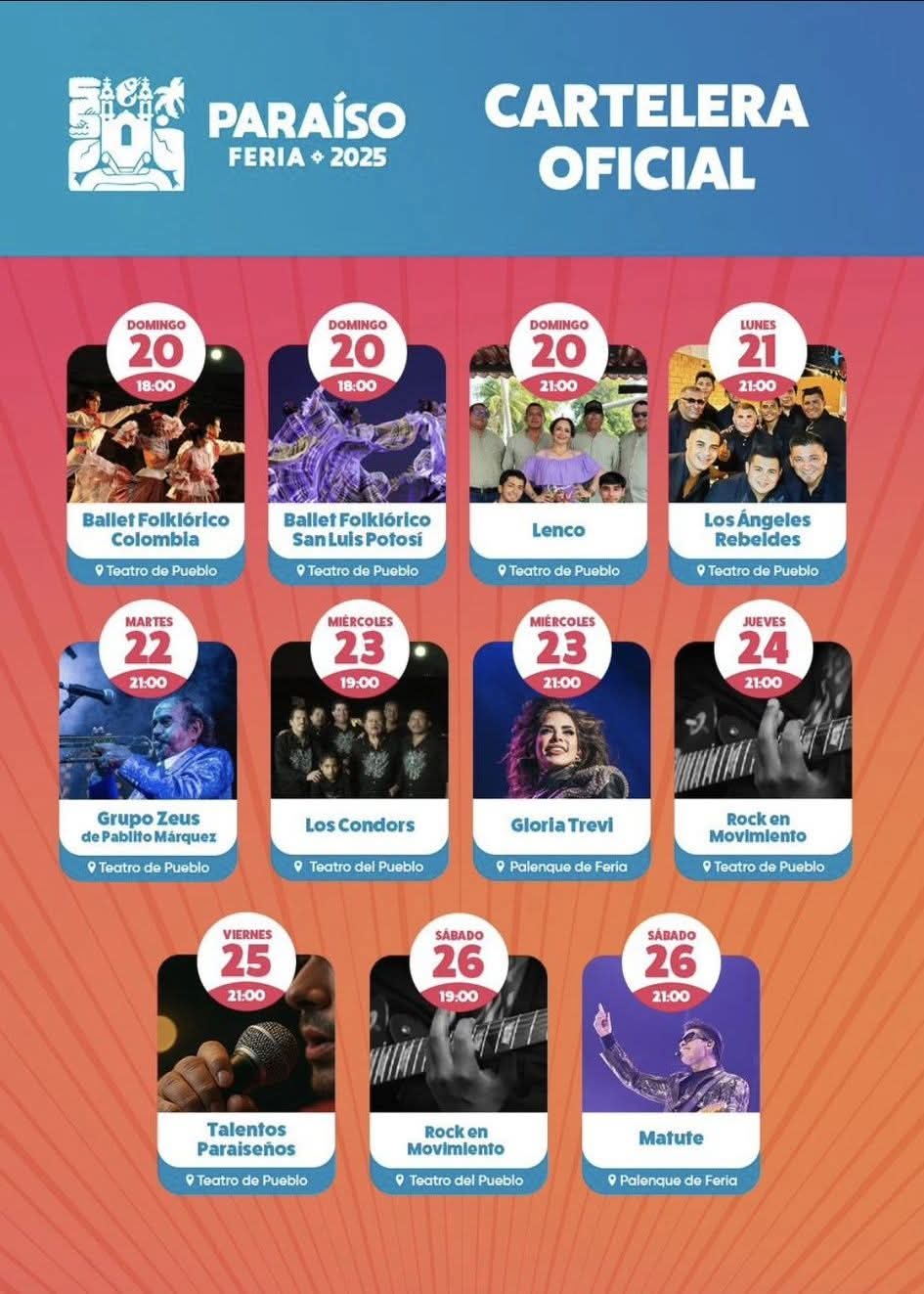 Programa de Actividades Feria Paraíso 2025