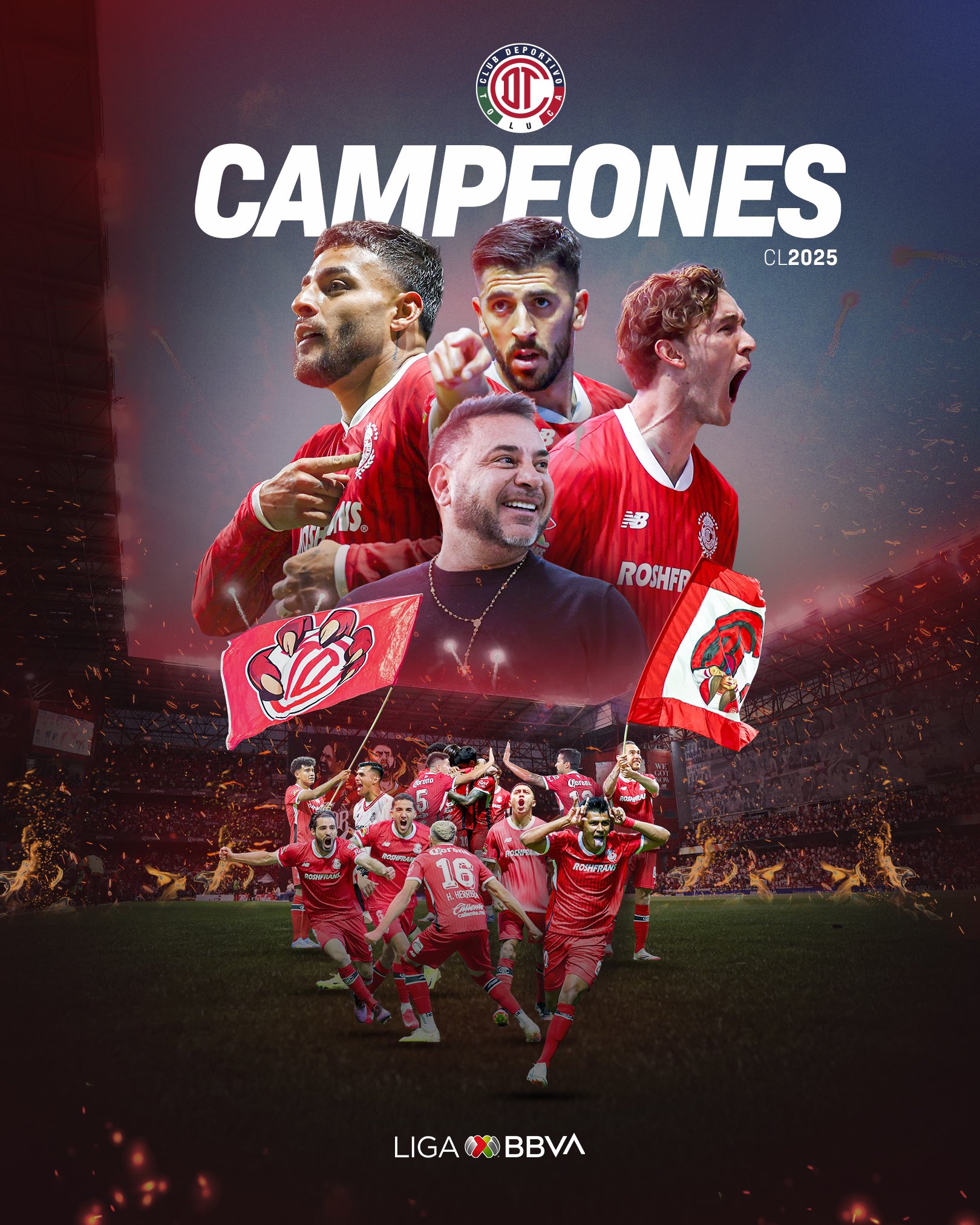 Toluca es Campeón del Clausura 2025