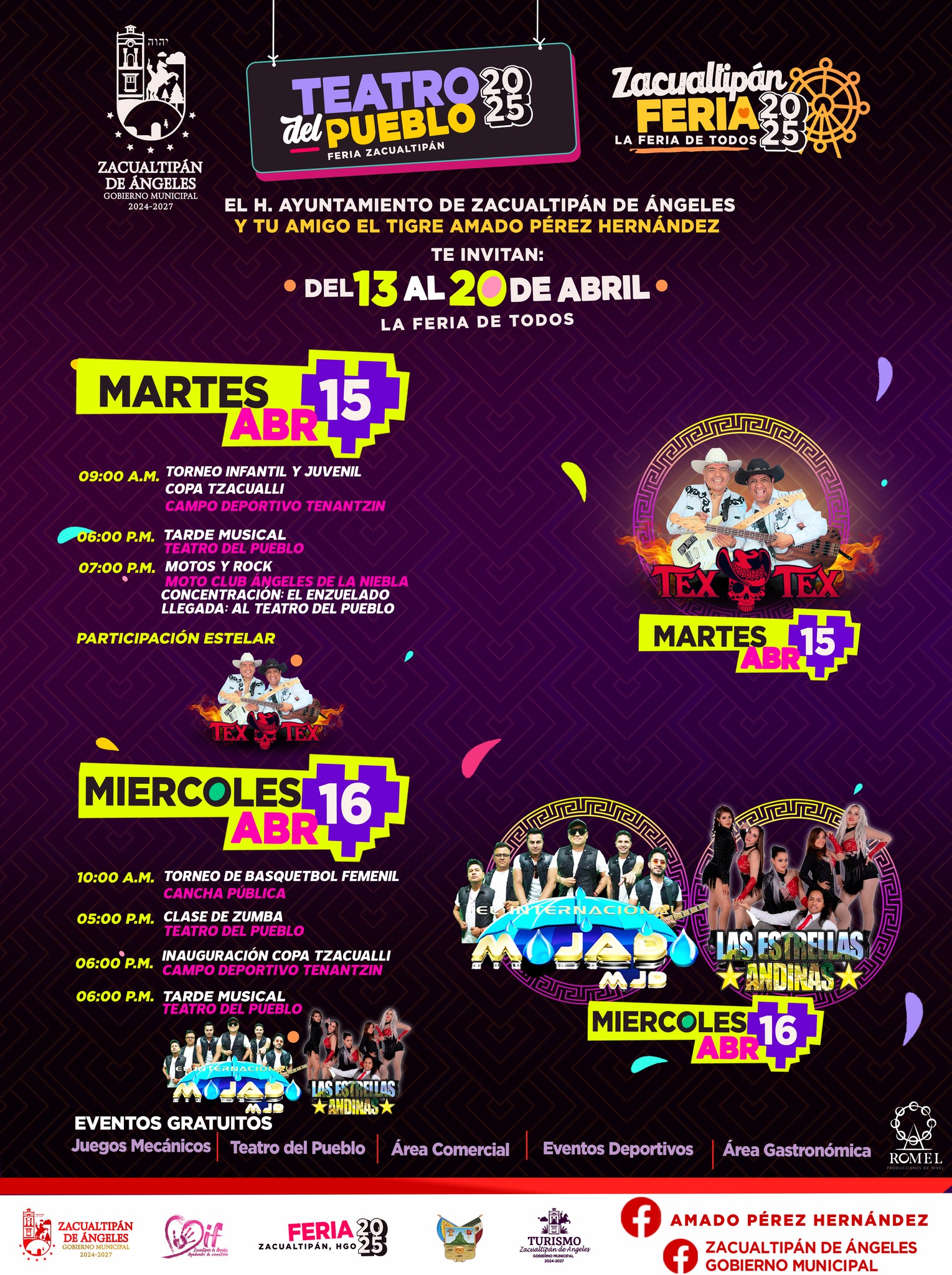 Programa Expo Feria Zacualtipán 2025