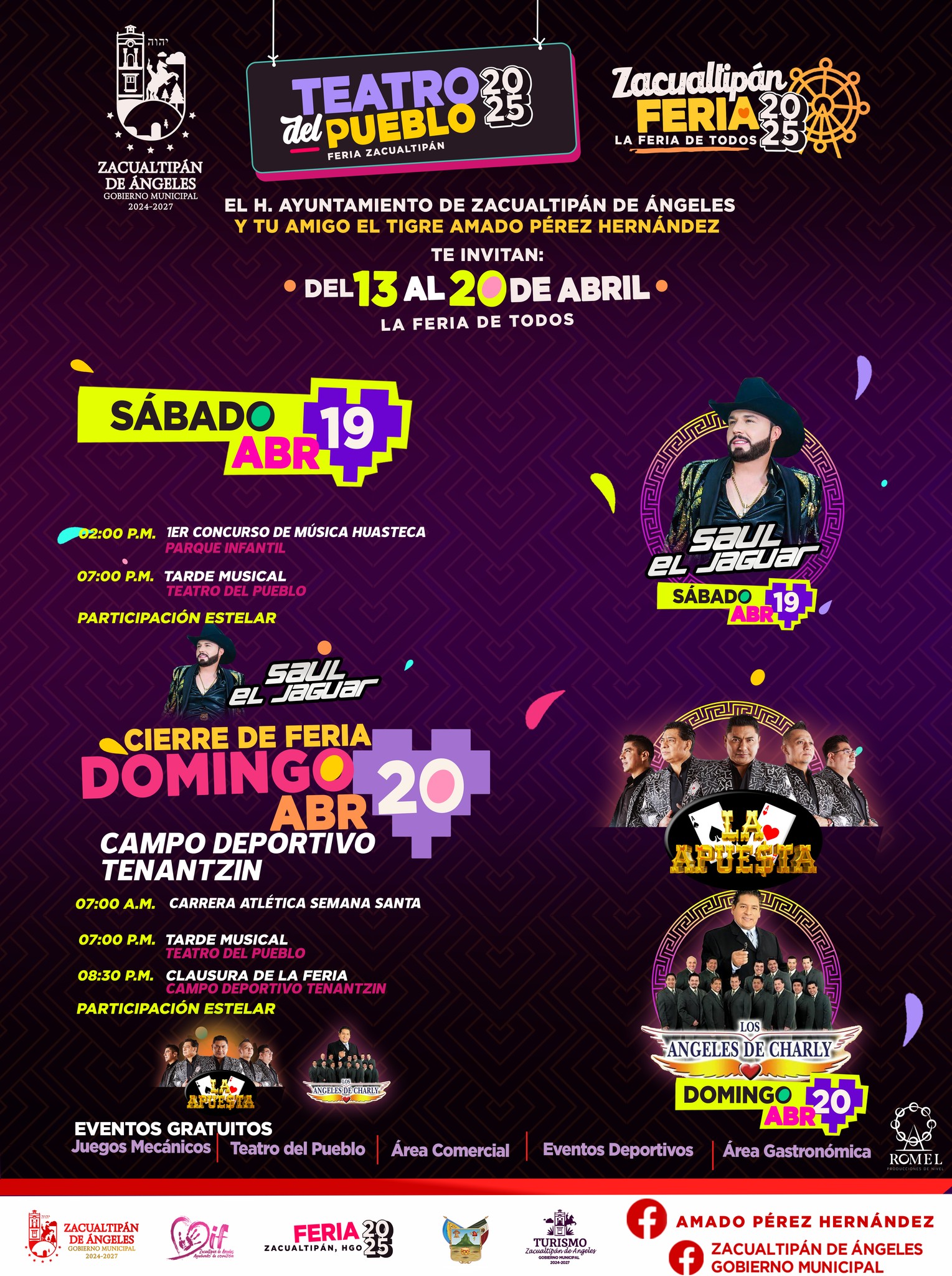 Programa Expo Feria Zacualtipán 2025