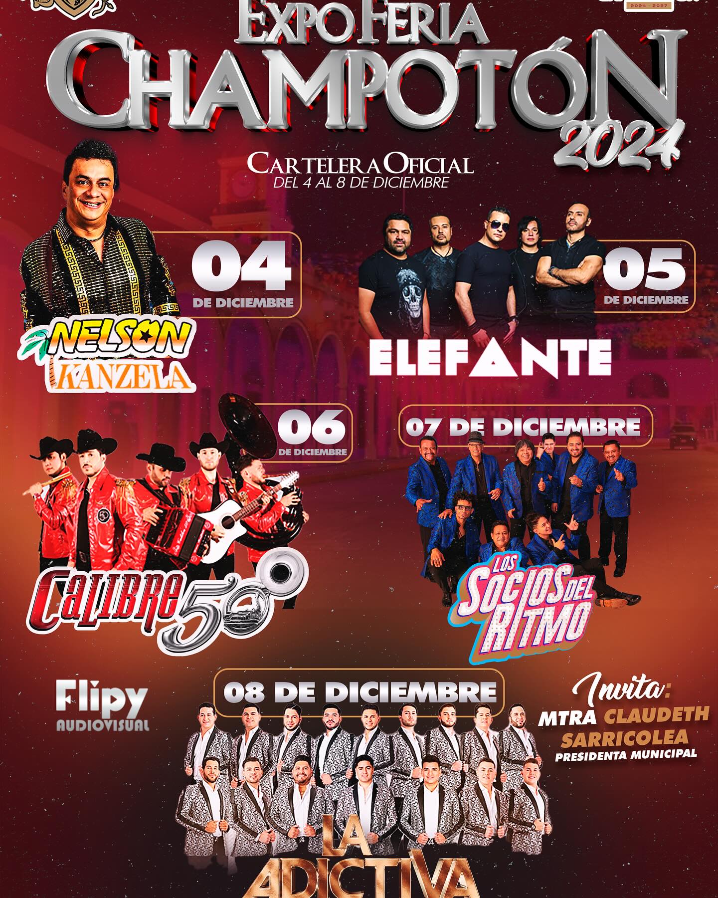Cartelera estelar de la Expo Feria Champotón 2024