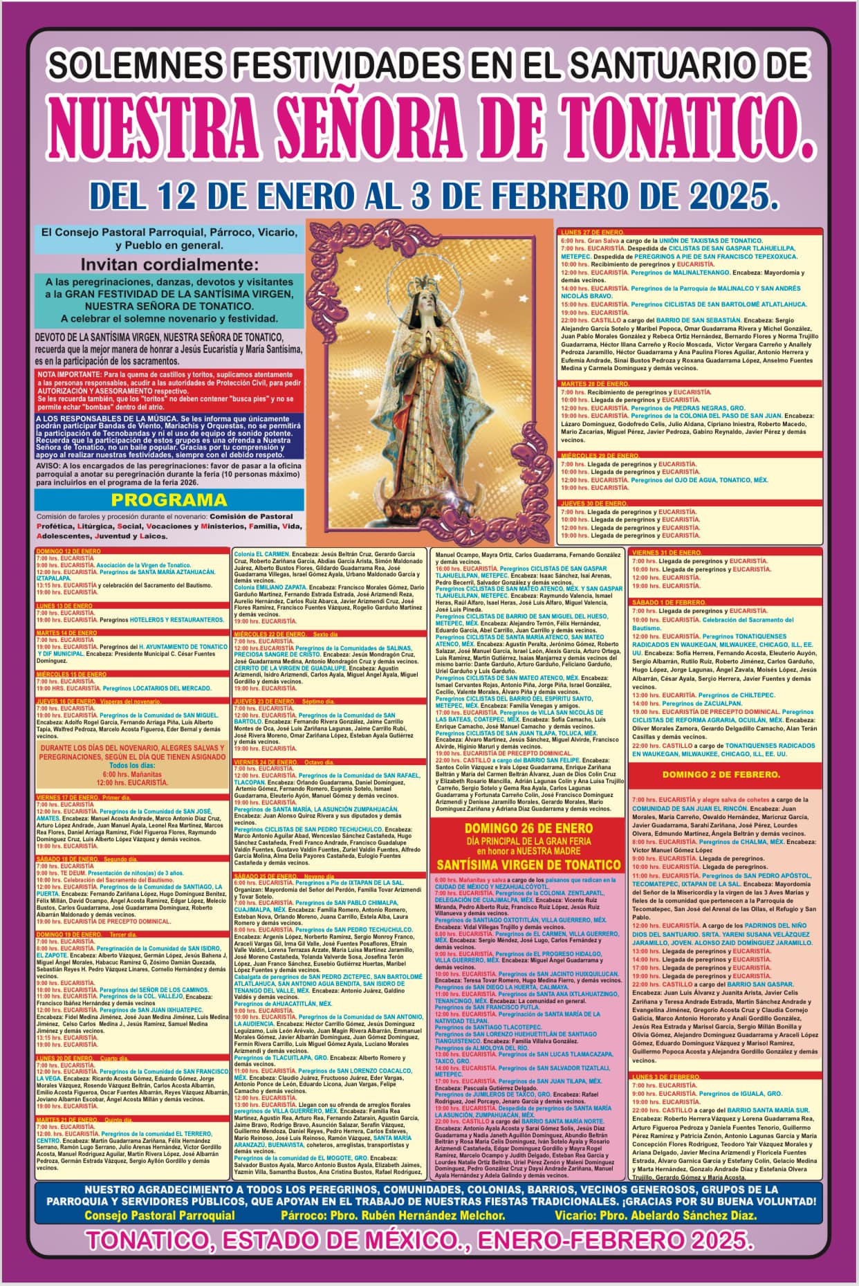 Programa Feria Tonatico 2025