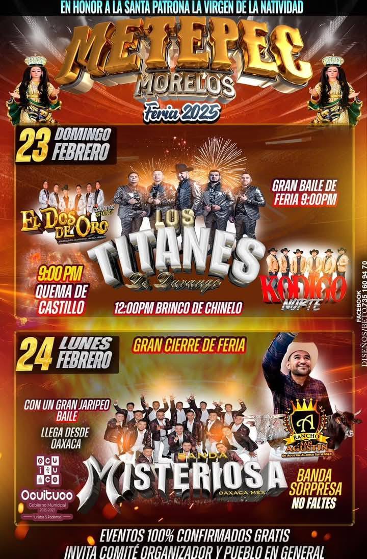 Feria Metepec, Morelos 2025