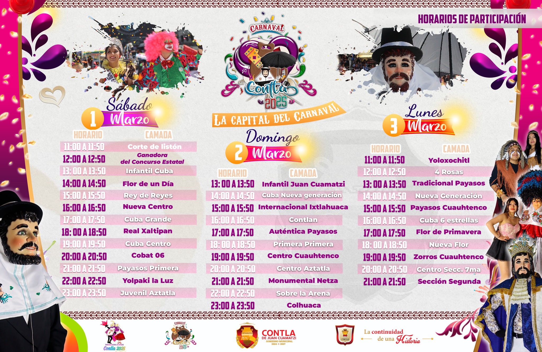 Las Festividades del Carnaval Contla 2025