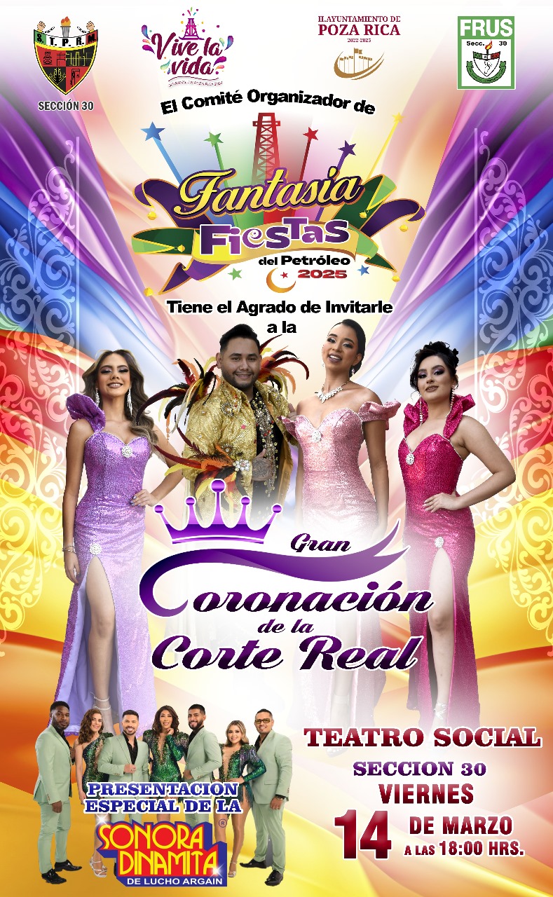 Cartelera Musical de las Fiestas del Petróleo 2025