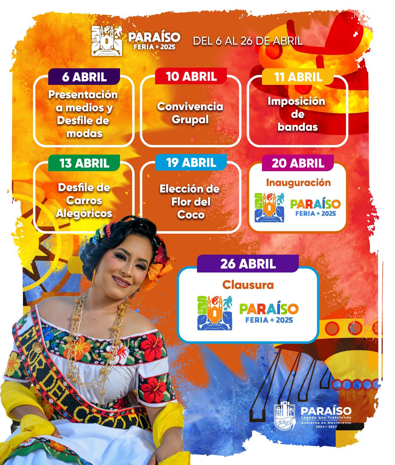 Programa de Actividades Pre Feria Tabasco 2025