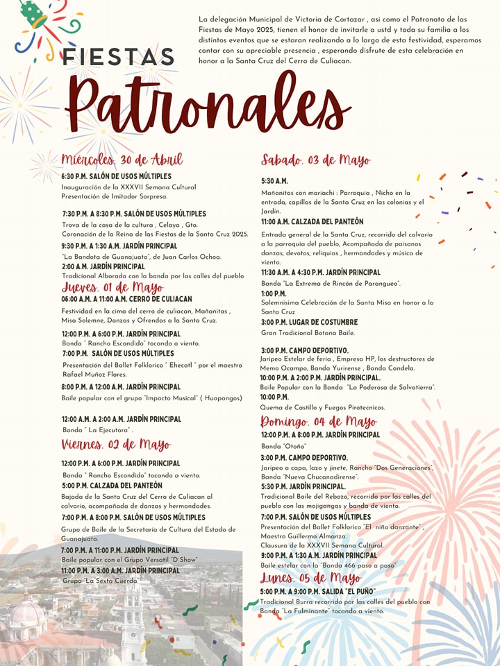 Programa Feria de Santa Cruz Victoria de Cortázar 2025