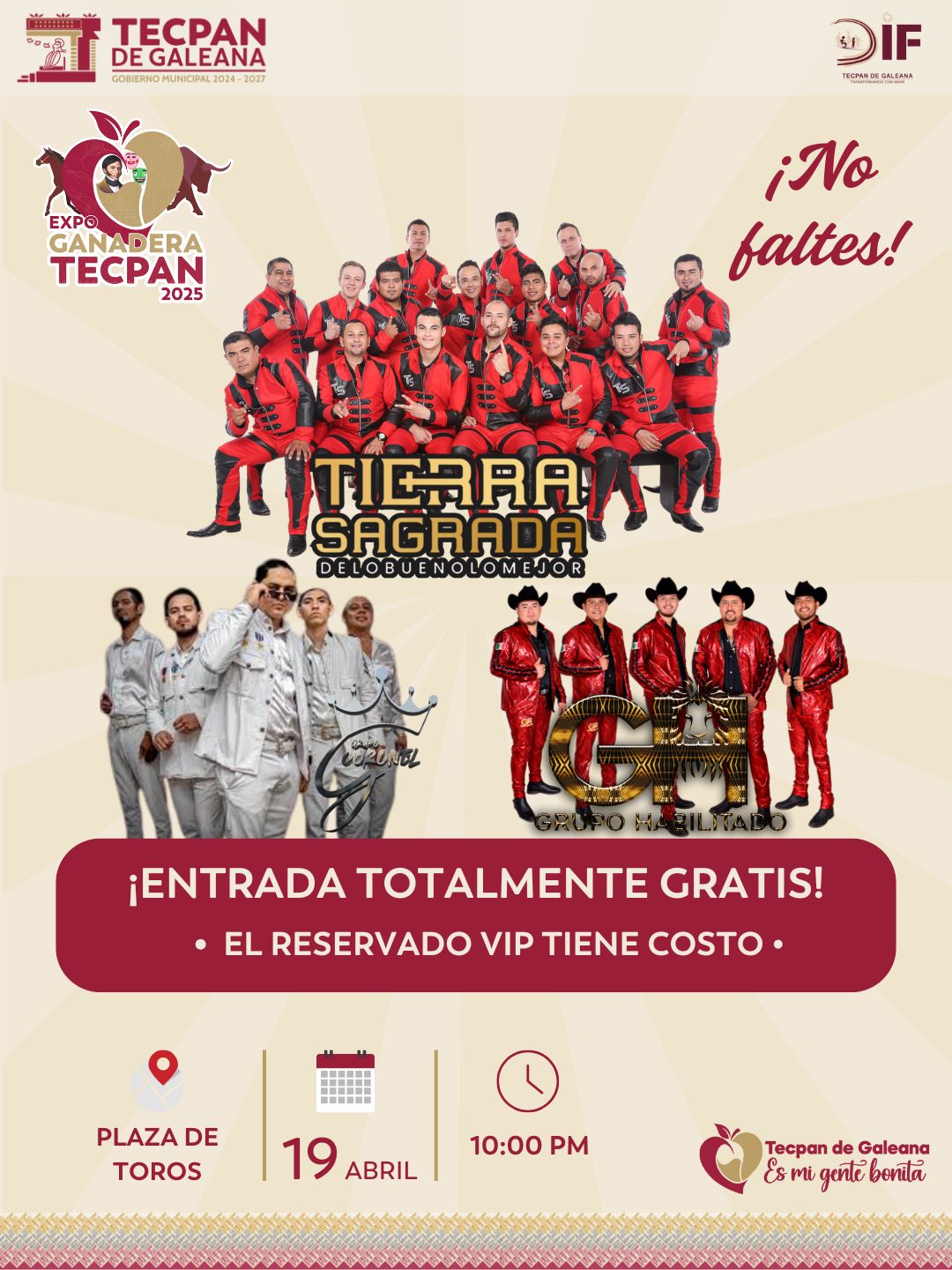 Banda Tierra Sagrada en la Expo Ganadera Tecpan 2025