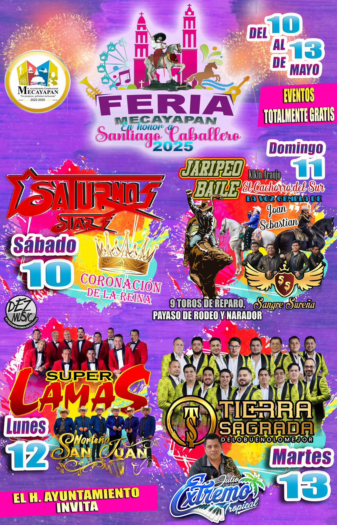 Cartelera Feria Mecayapan 2025