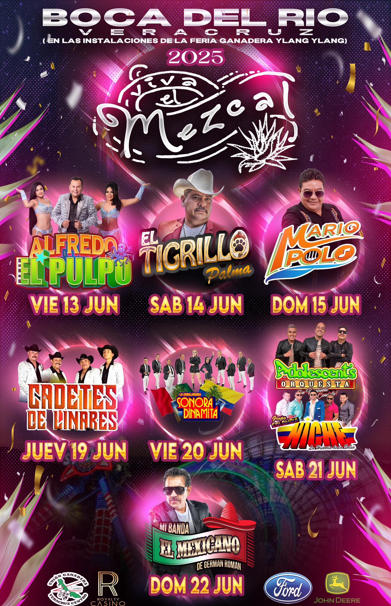 Cartelera artística Festival Viva el Mezcal 2025