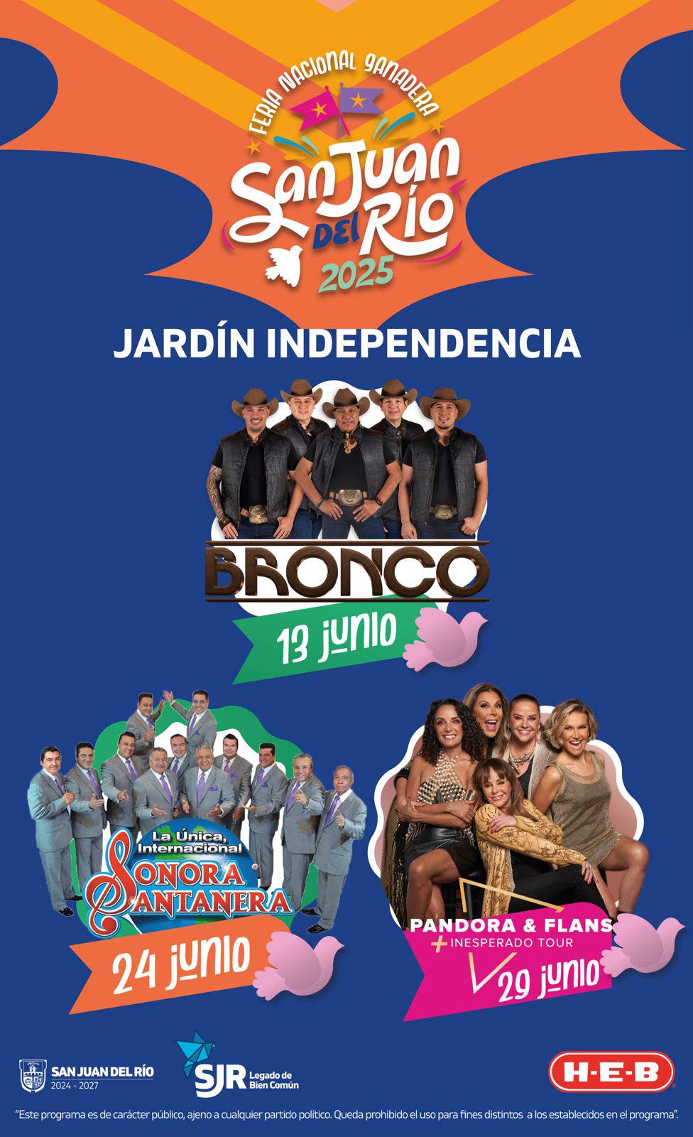 Elenco Jardín Independencia, Feria San Juan del Río 2025