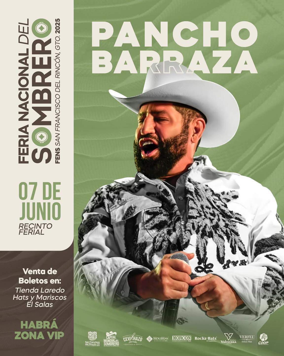 Pancho Barraza en la Feria Nacional del Sombrero 2025