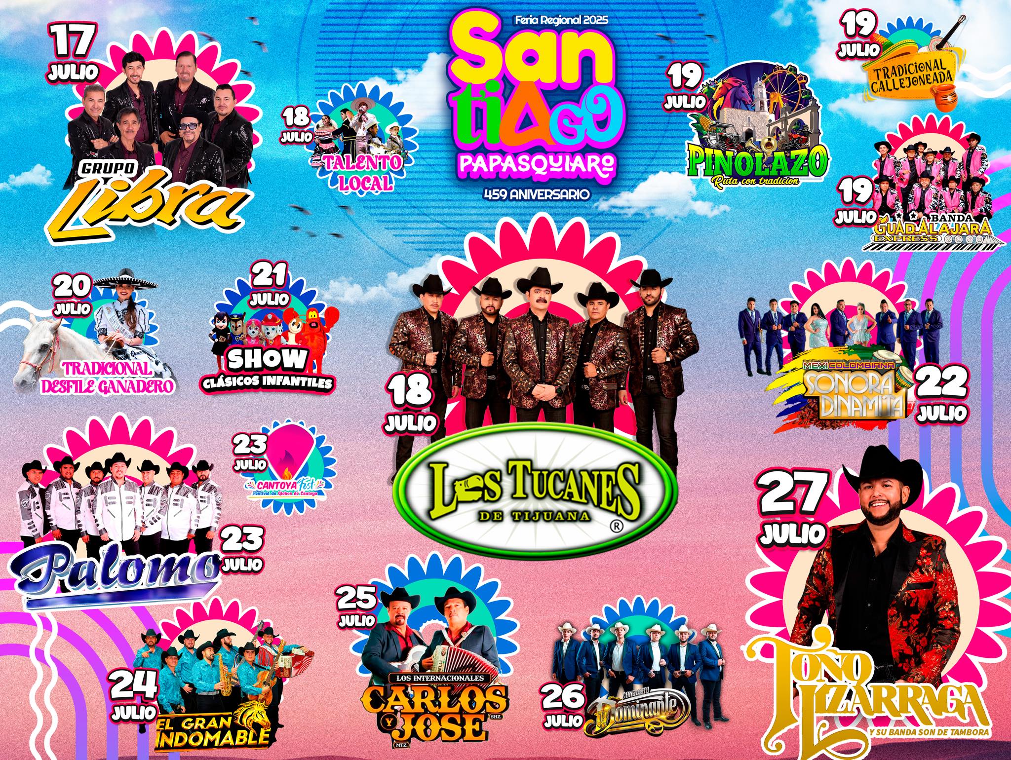Cartelera estelar - Feria Santiago Papasquiaro 2025