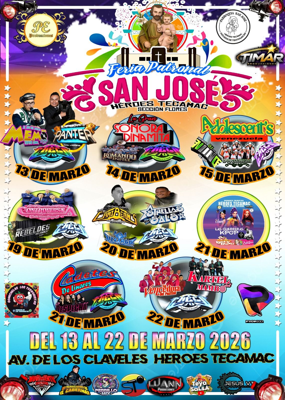 Feria Patronal San José Héroes Tecámac 2026