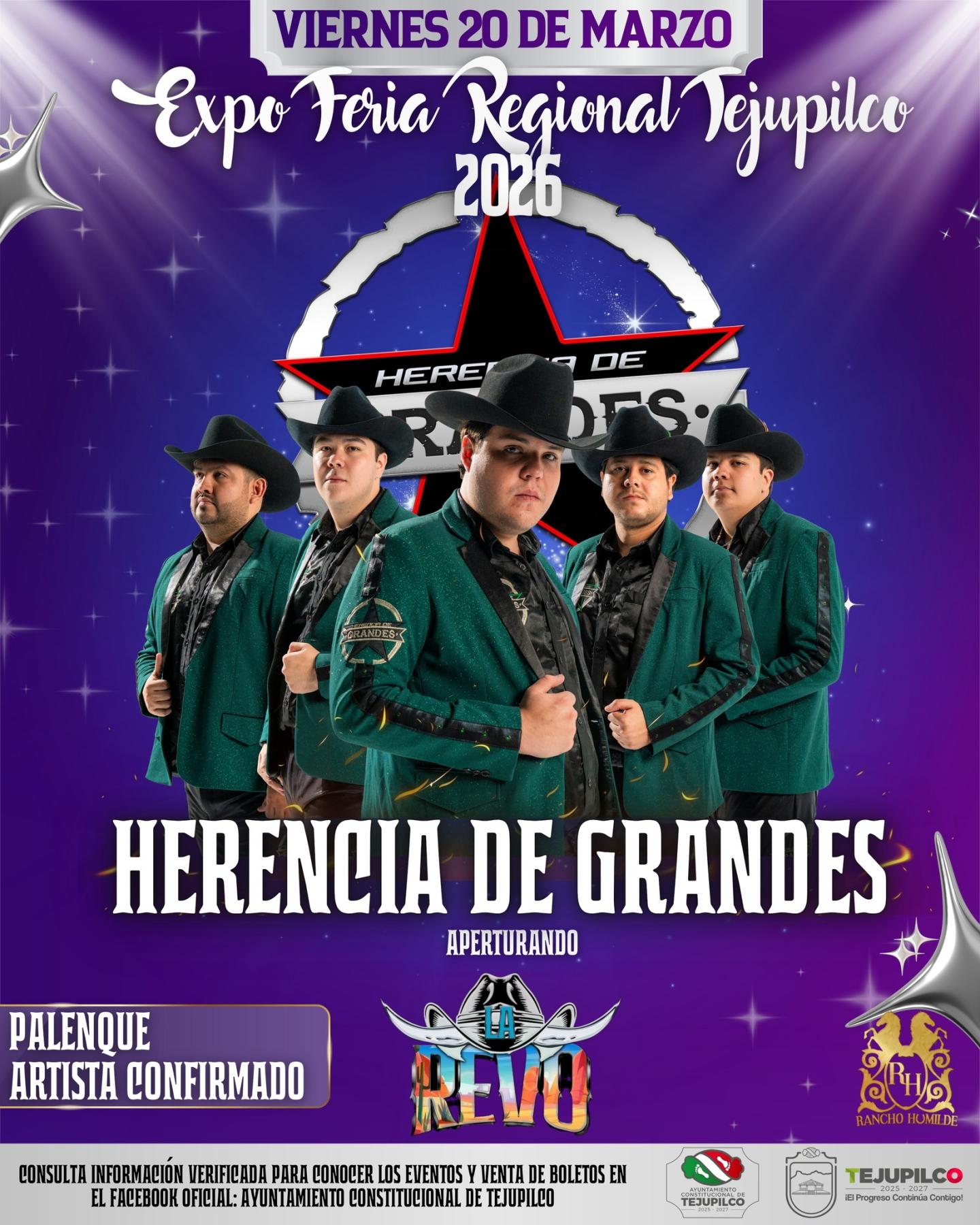 Herencia de Grandes en la Expo Feria Regional Tejupilco 2026