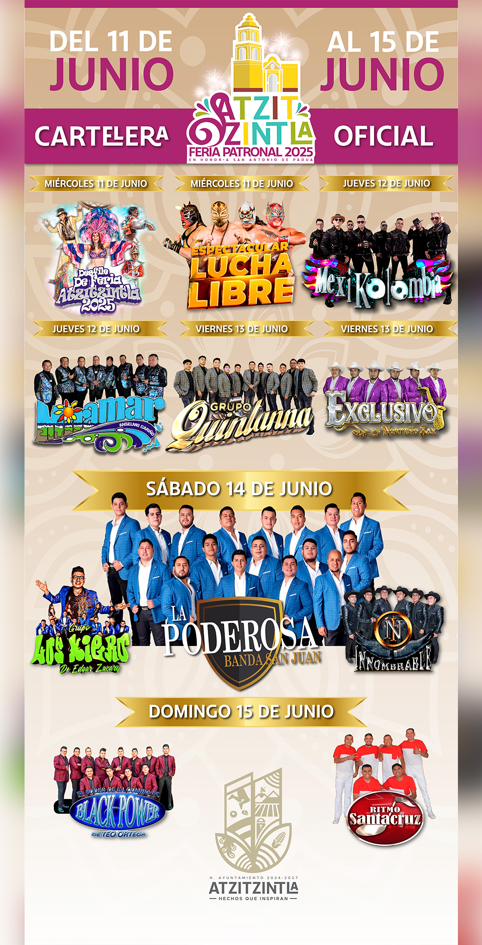 Feria Patronal Atzitzintla 2025