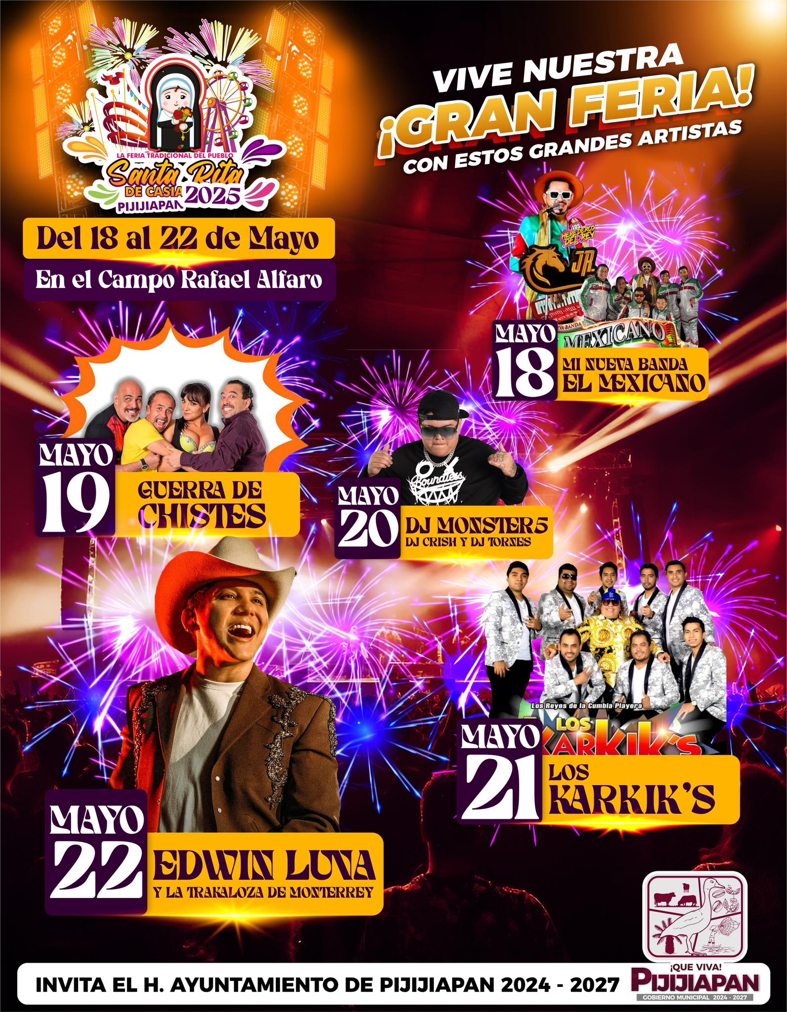 Feria Santa Rita de Casia Pijijiapan 2025