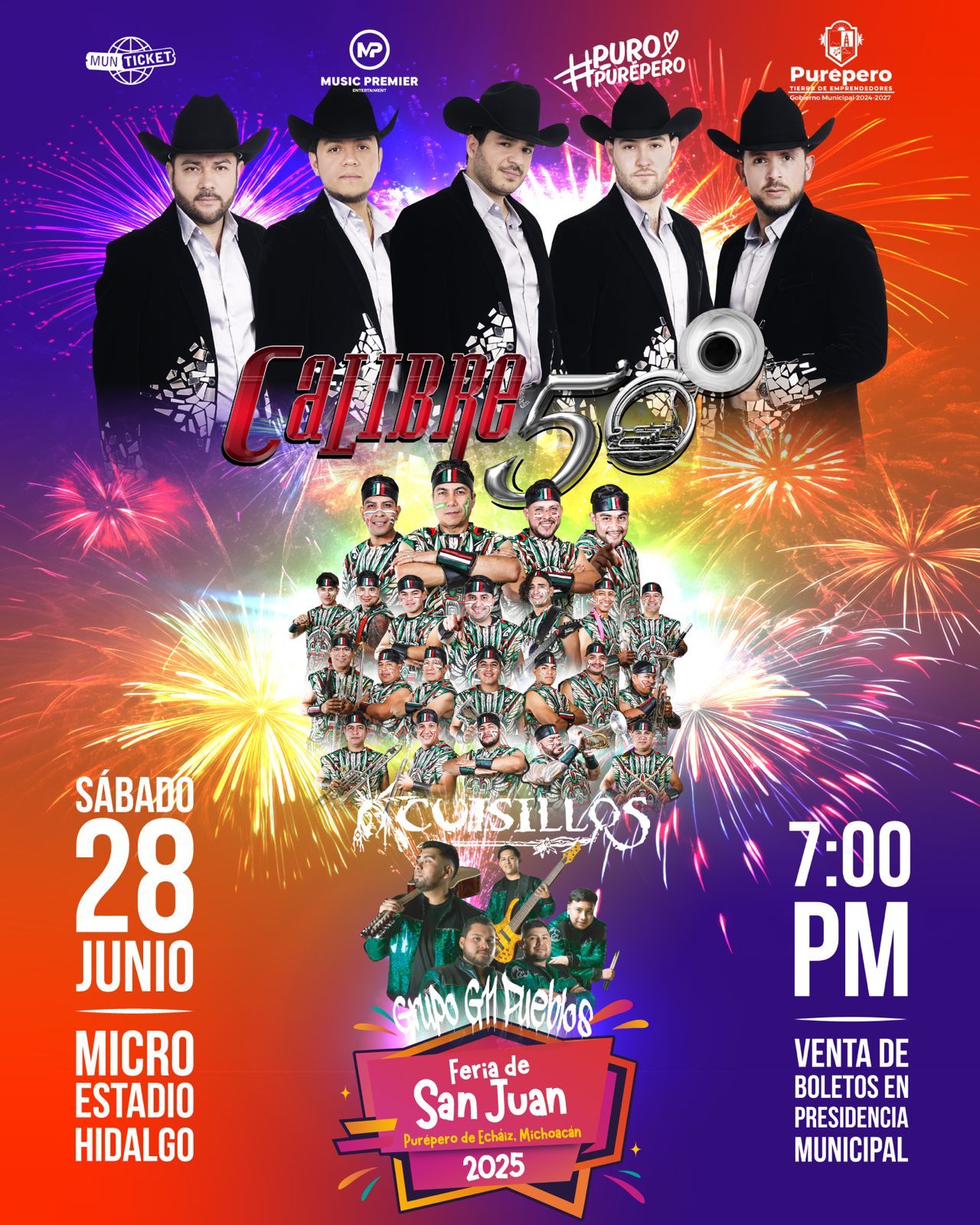 Calibre 50 y Cuisillos en la Feria San Juan Purépero 2025