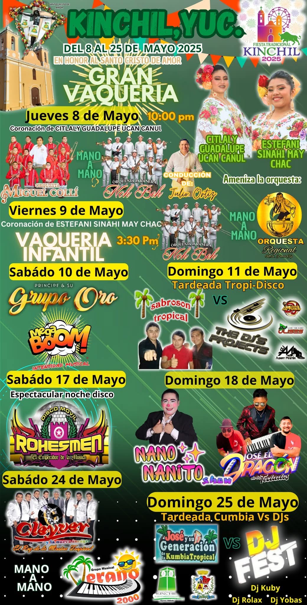 Programa Fiesta Tradicional Kinchil 2025