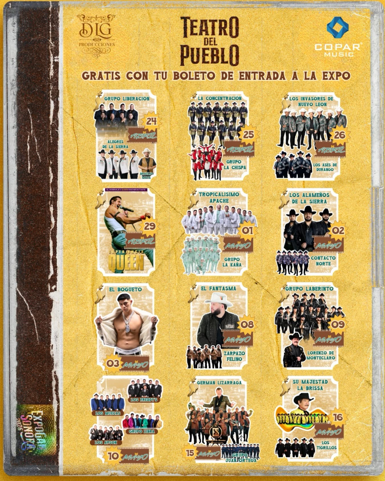 Elenco Teatro del Pueblo Expogan Sonora 2026